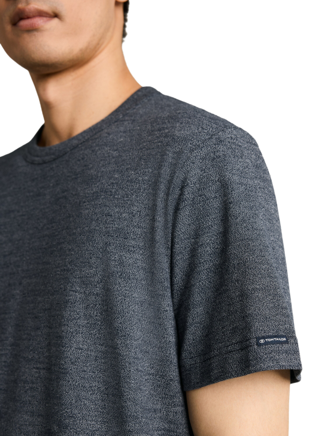 Tom Tailor Casual T-Shirt in Melange-Optik bei Robert Ley