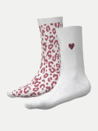 Snocks Socken Crew Uni 397-Mix Leo (Mauve) bei Robert Ley