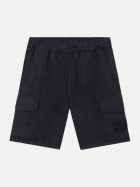 STONE ISLAND Cargo Shorts aus Leinen v0020navyblue-v0020navyblue bei Robert Ley