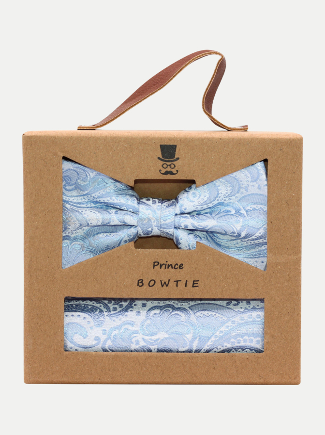 Prince Bowtie Fliege + Tuch im Paisley-Design bei Robert Ley