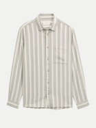 Tom Tailor Casual Gestreifte Bluse 39584-gree white big stripe bei Robert Ley