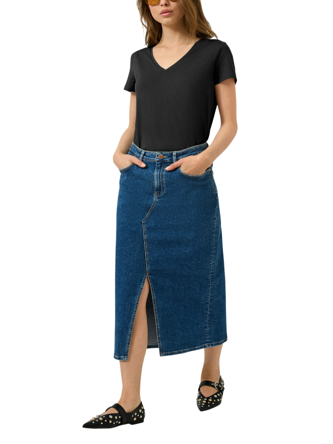 Q/S designed by Basic-T-Shirt mit V-Ausschnitt bei Robert Ley
