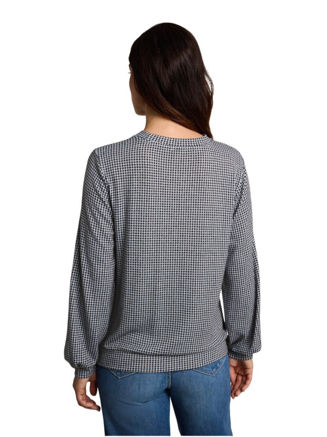 Tom Tailor Casual Langarmshirt mit Allover-Print bei Robert Ley
