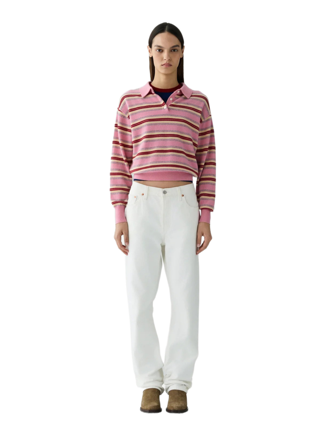 Guest in Residence Polo-Shirt mit Rippenmuster bei Robert Ley