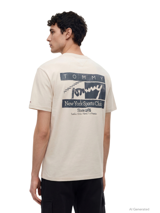 Tommy Jeans T-Shirt mit Logo-Print bei Robert Ley