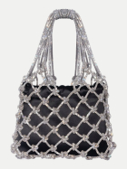 Hibourama Kristall- und Satinnetzbeutel Carrie crystal/black bei Robert Ley