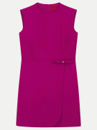 HUGO A-Linien-Kleid mit Logo-Schleife 653-Dark Pink bei Robert Ley