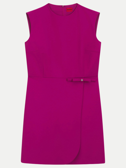 HUGO A-Linien-Kleid mit Logo-Schleife bei Robert Ley