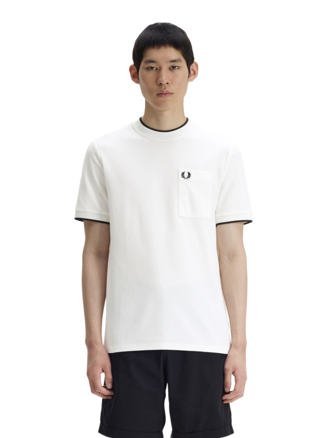 FRED PERRY T-Shirt Piqué mit Brusttasche bei Robert Ley