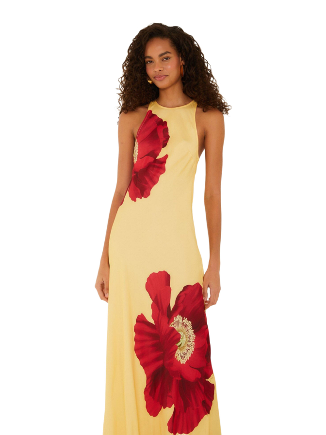 Farm Rio Maxikleid mit Mohnblumen bei Robert Ley