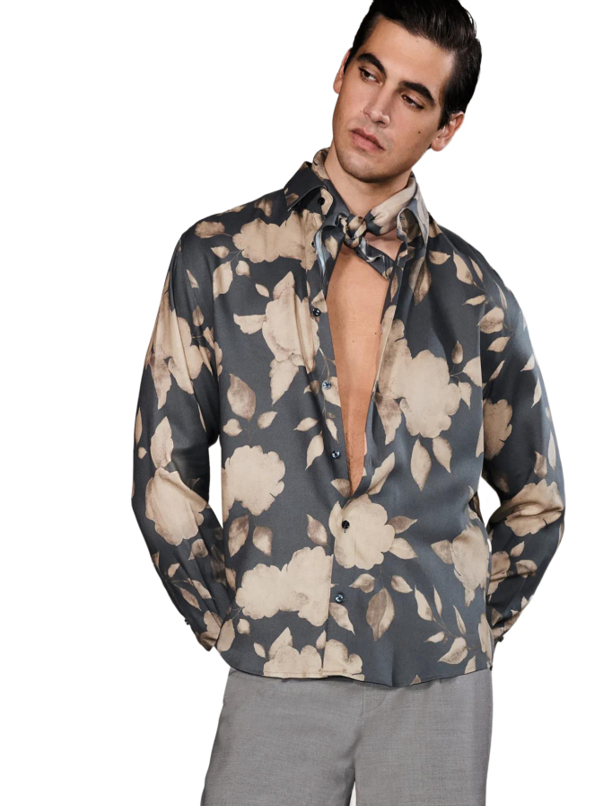 Joop! Hemd mit floralem Print Miles bei Robert Ley