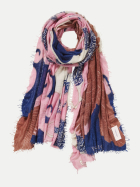 Purschoen Kaschmirschal 8102 Himmelsflug navy-rose bei Robert Ley