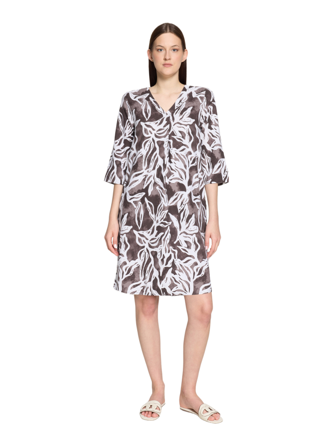 Cartoon Midikleid aus Leinen bei Robert Ley