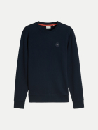 Tom Tailor Casual Pullover mit kleinem Logo-Badge 10668-sky captain blue bei Robert Ley