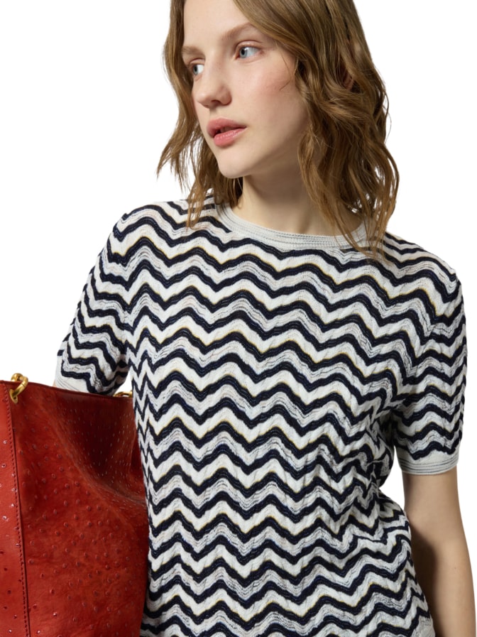 MISSONI Kurzärmeliges Top mit Wellenmuster bei Robert Ley