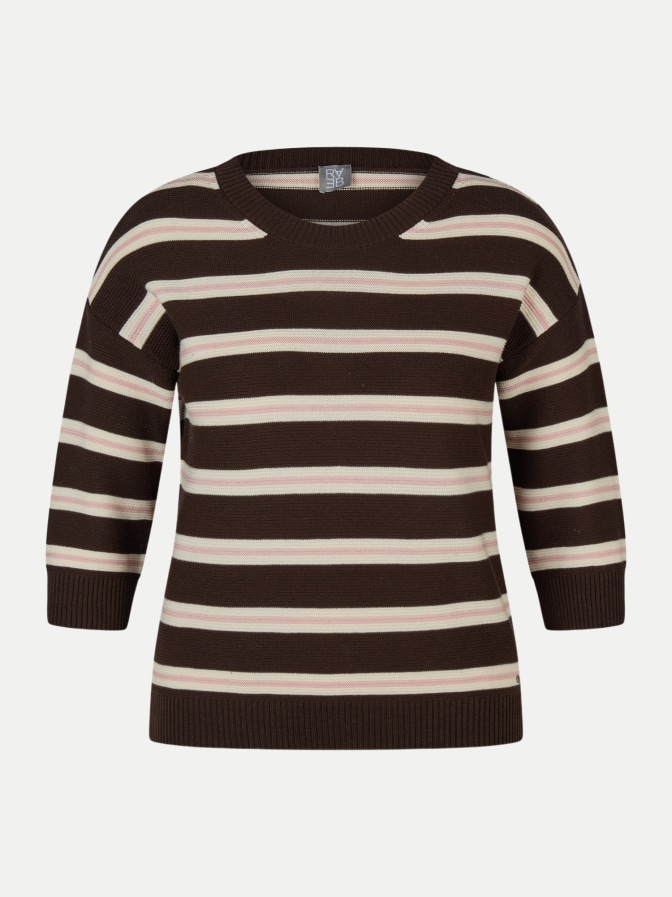 Rabe Moden Strickpullover mit Streifenmuster bei Robert Ley
