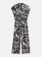 someday Jumpsuit Cetara mit Animalprint 900-black bei Robert Ley