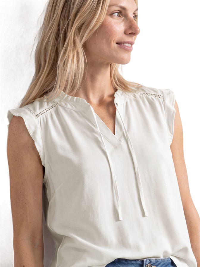 Street One Volant Top mit Crochet-Details bei Robert Ley