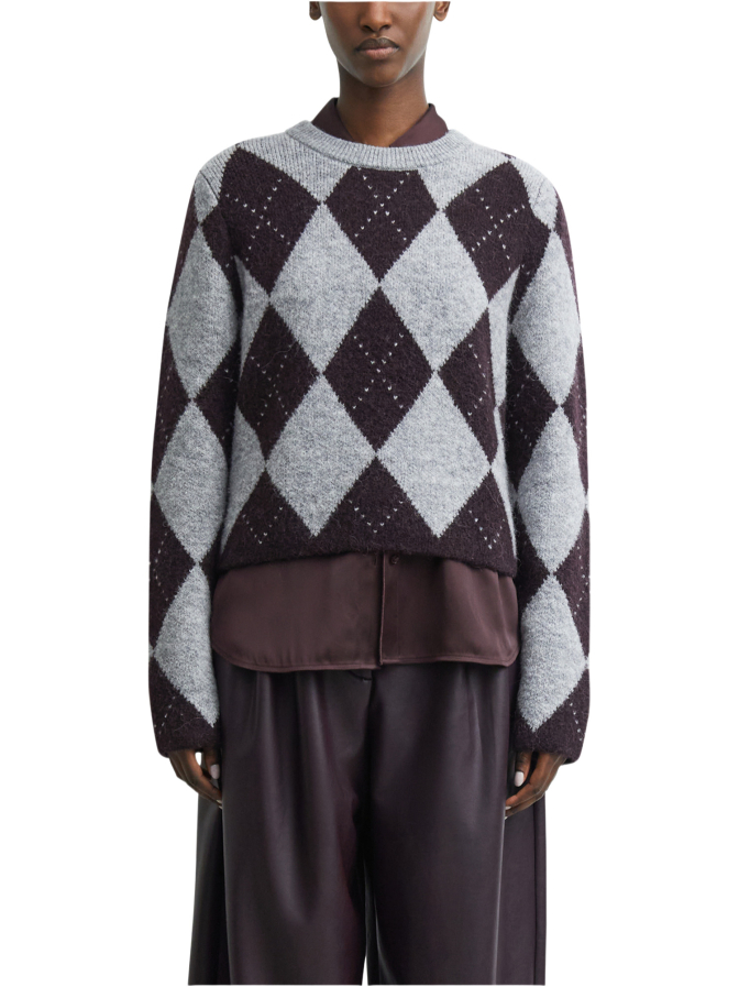Comma Strickpullover mit Rautenmuster bei Robert Ley