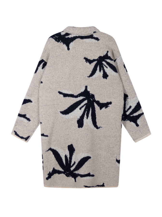 10 Days Lange Strickjacke mit Blumenmuster bei Robert Ley