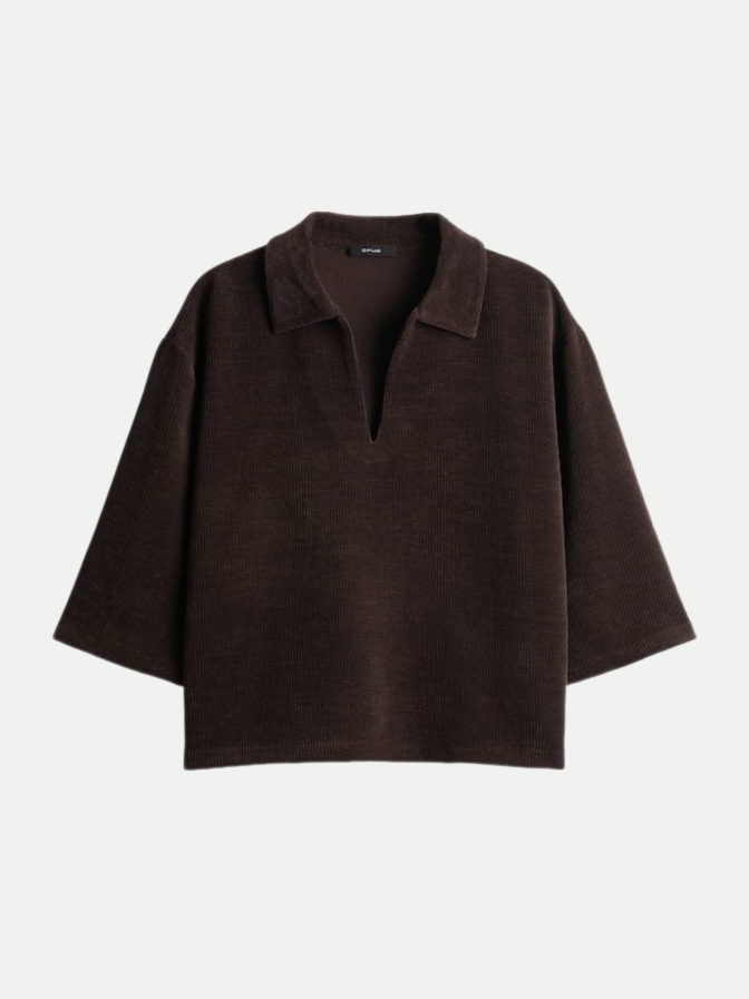 Opus Polo Sweat aus Cord Gicky bei Robert Ley