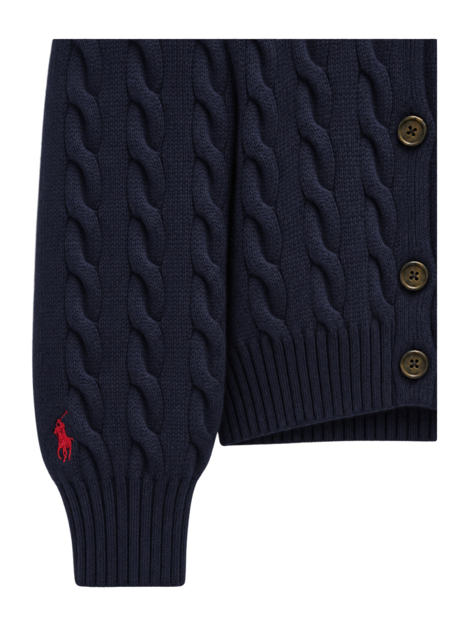 Polo Ralph Lauren Woll-Mix Strickjacke mit Kaschmir-Anteil bei Robert Ley