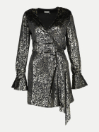SIMKHAI Wickelkleid Camryn black metallic bei Robert Ley