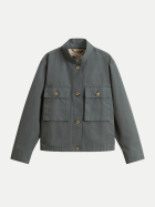 WOOLRICH Overshirt Canvas 6668 forest vei-6668 forest veil bei Robert Ley