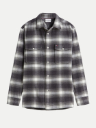 Tommy Hilfiger Overshirt mit Karo-Muster 0OG-GREY bei Robert Ley