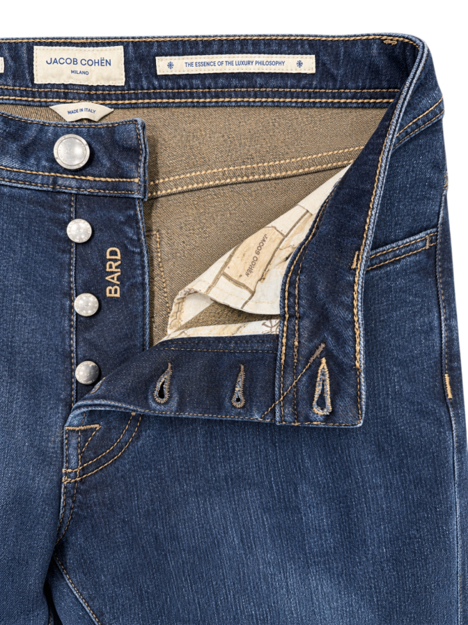 Jacob Cohen Slim-Fit Jeans Bard mit Einstecktuch bei Robert Ley