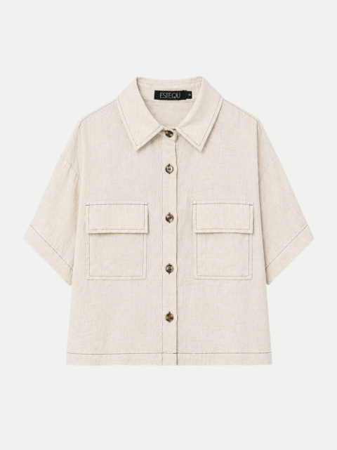 ESTELOU Hemdbluse mit aufgesetzten Taschen bei Robert Ley