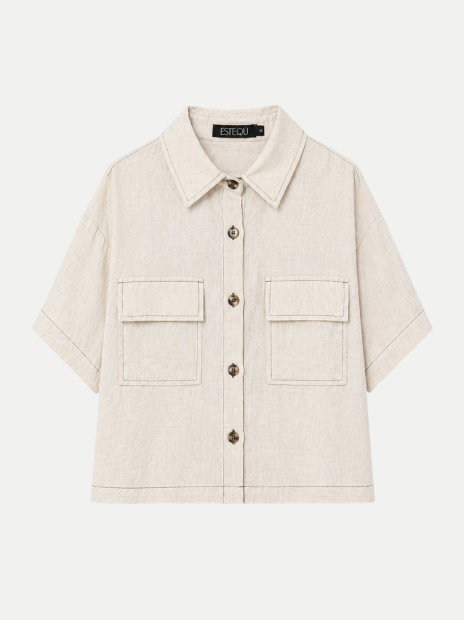 ESTELOU Hemdbluse mit aufgesetzten Taschen bei Robert Ley