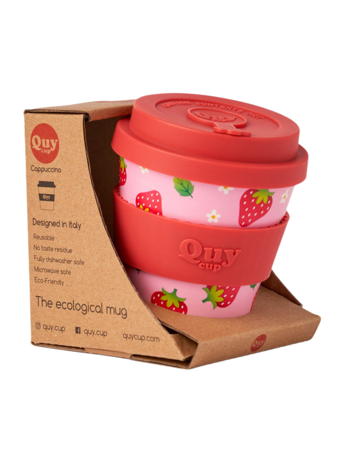 Quycup Cappuccino Cup Strawberry - 230ml bei Robert Ley