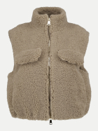 Betta Corradi Kurze Oversized Teddyweste 028 macchiato/dusty beige bei Robert Ley