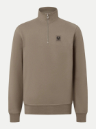Belstaff Sweatshirt mit Troyer-Kragen dsttp-dusty taupe bei Robert Ley