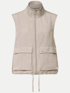 Street One Weste mit Zipper und Tunnelzug 17727-clay sand bei Robert Ley