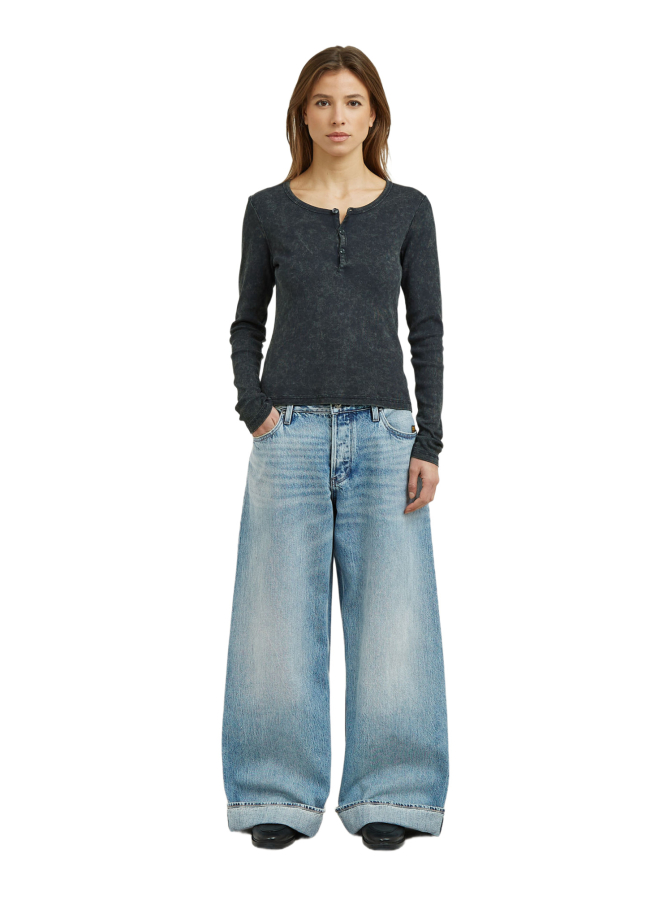 G-STAR RAW Langarmshirt mit Henley- Ausschnitt bei Robert Ley