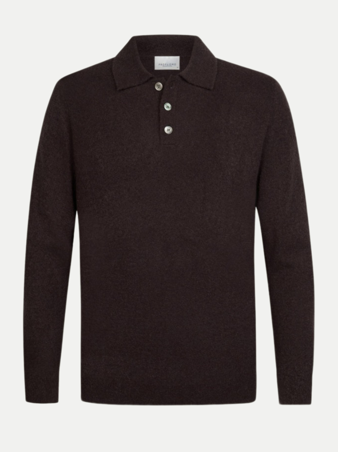 PROFUOMO Strick-Poloshirt Langarm bei Robert Ley