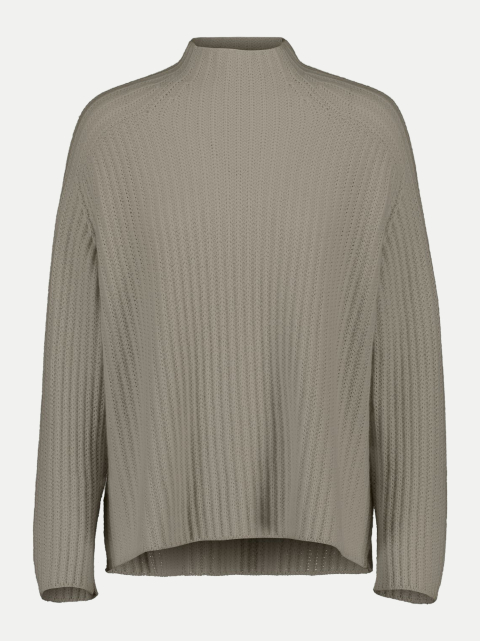 Allude Strukturierter Stehkragenpullover aus Kaschmir bei Robert Ley