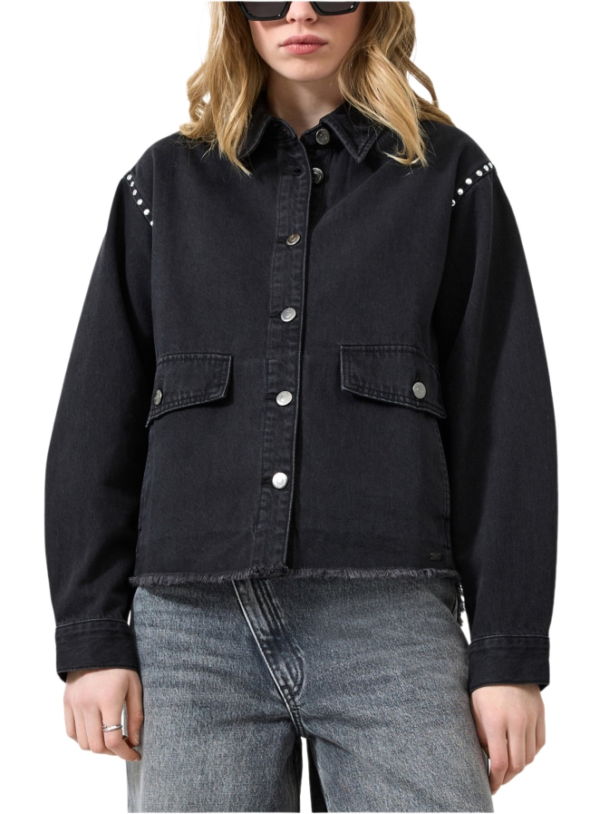 Q/S designed by Jeansjacke mit Strass-Details bei Robert Ley