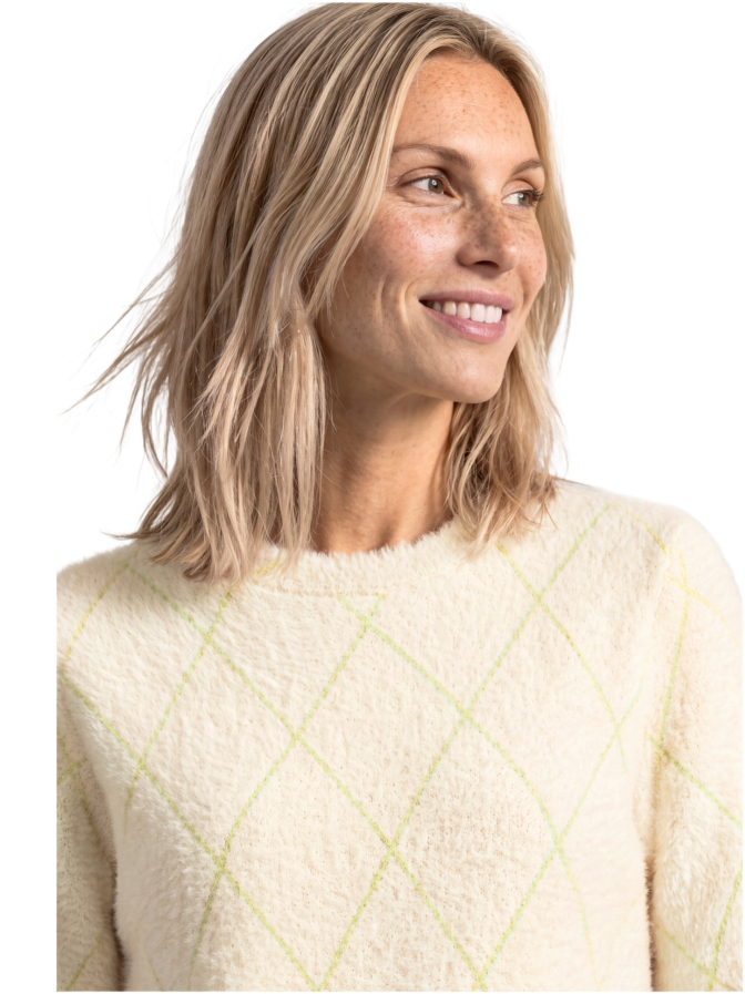 Street One Kurzarm Pullover mit Karo-Muster bei Robert Ley