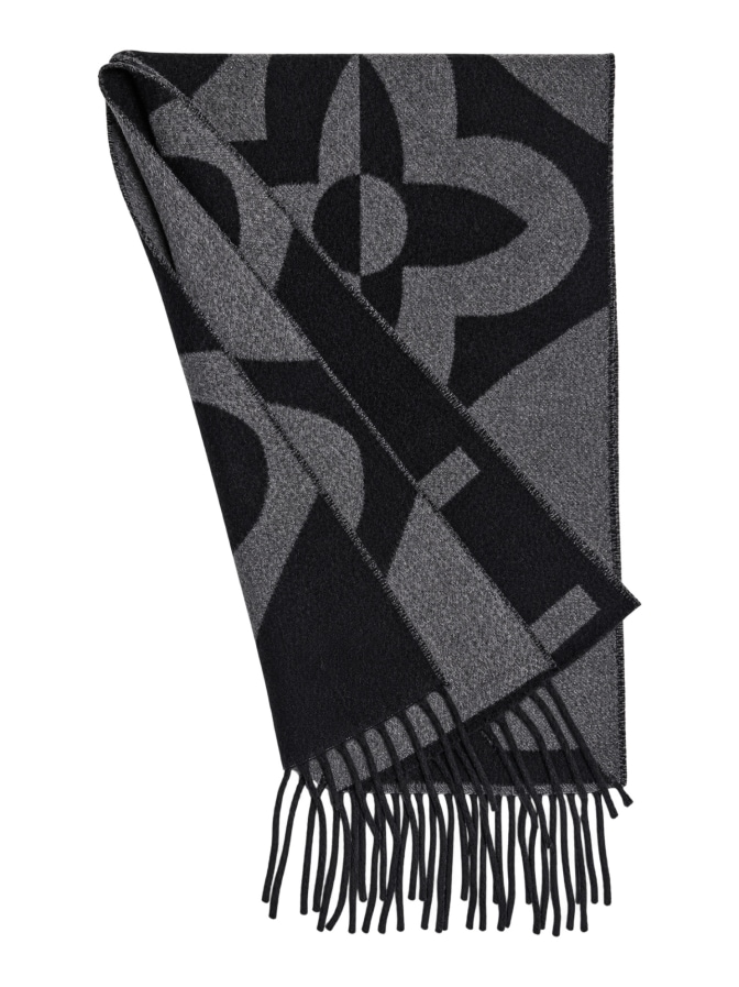 Dante Jacquard-Schal mit Fransen bei Robert Ley