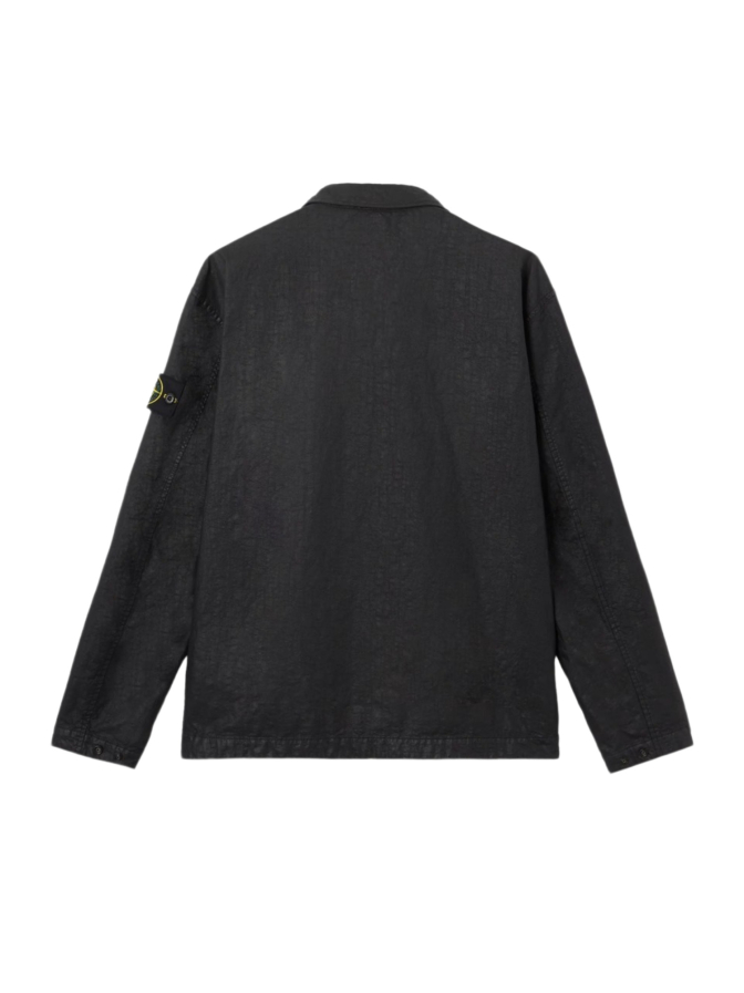 Stone Island Overshirt mit Logo-Badge bei Robert Ley
