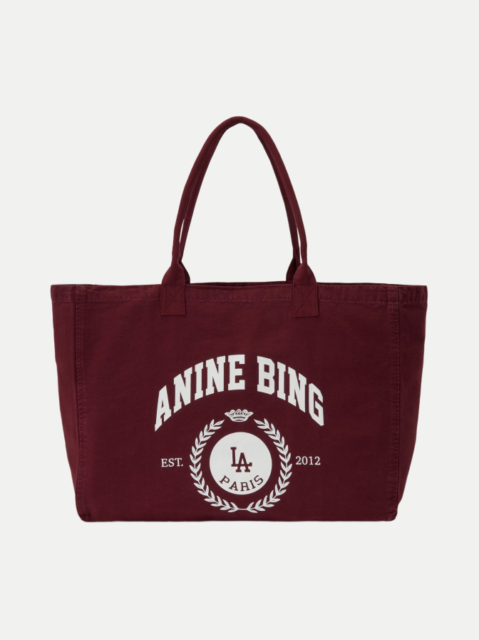 Anine Bing Canvas Tote Collegiate Leo bei Robert Ley