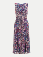 Swing Mesh-Kleid mit Twist-Details 3001-navy / multi bei Robert Ley