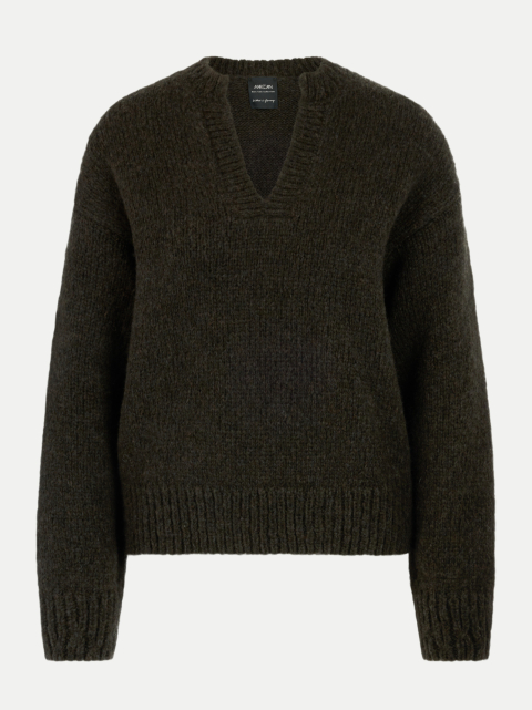 Marc Cain Grobstrickpullover mit V-Ausschnitt bei Robert Ley
