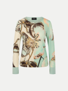Marc Cain Bedruckter Pullover aus Wolle 126-lamb`s wool bei Robert Ley