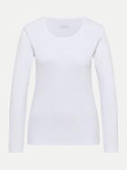 Cecil Basic Langarmshirt Pia 10000-White bei Robert Ley