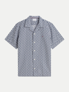 Tommy Hilfiger Kurzarm-Hemd aus Leinen-Mix 0GY-BLUE bei Robert Ley