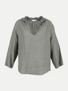 Rosso35 Weite Leinenbluse 728 dark green bei Robert Ley